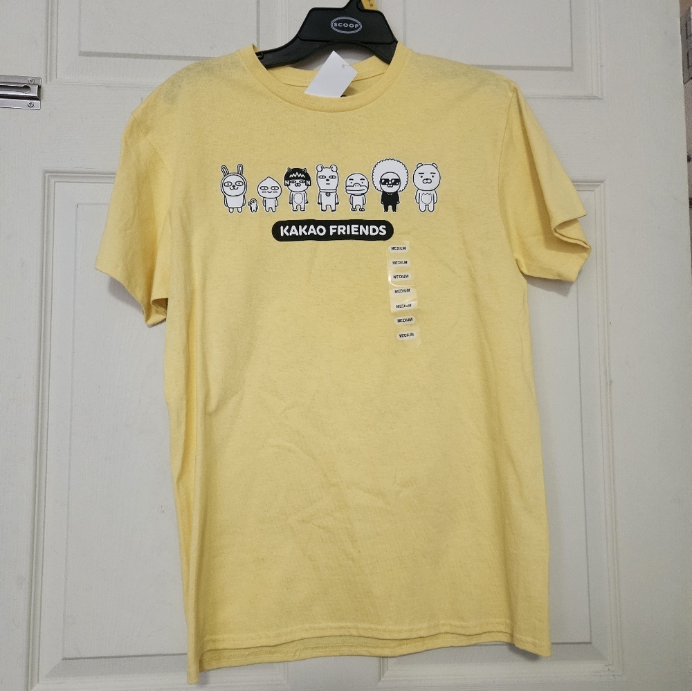 Kakao Friends Yellow T-Shirt: UNISEX: NEW WITH TAGS: SIZE M